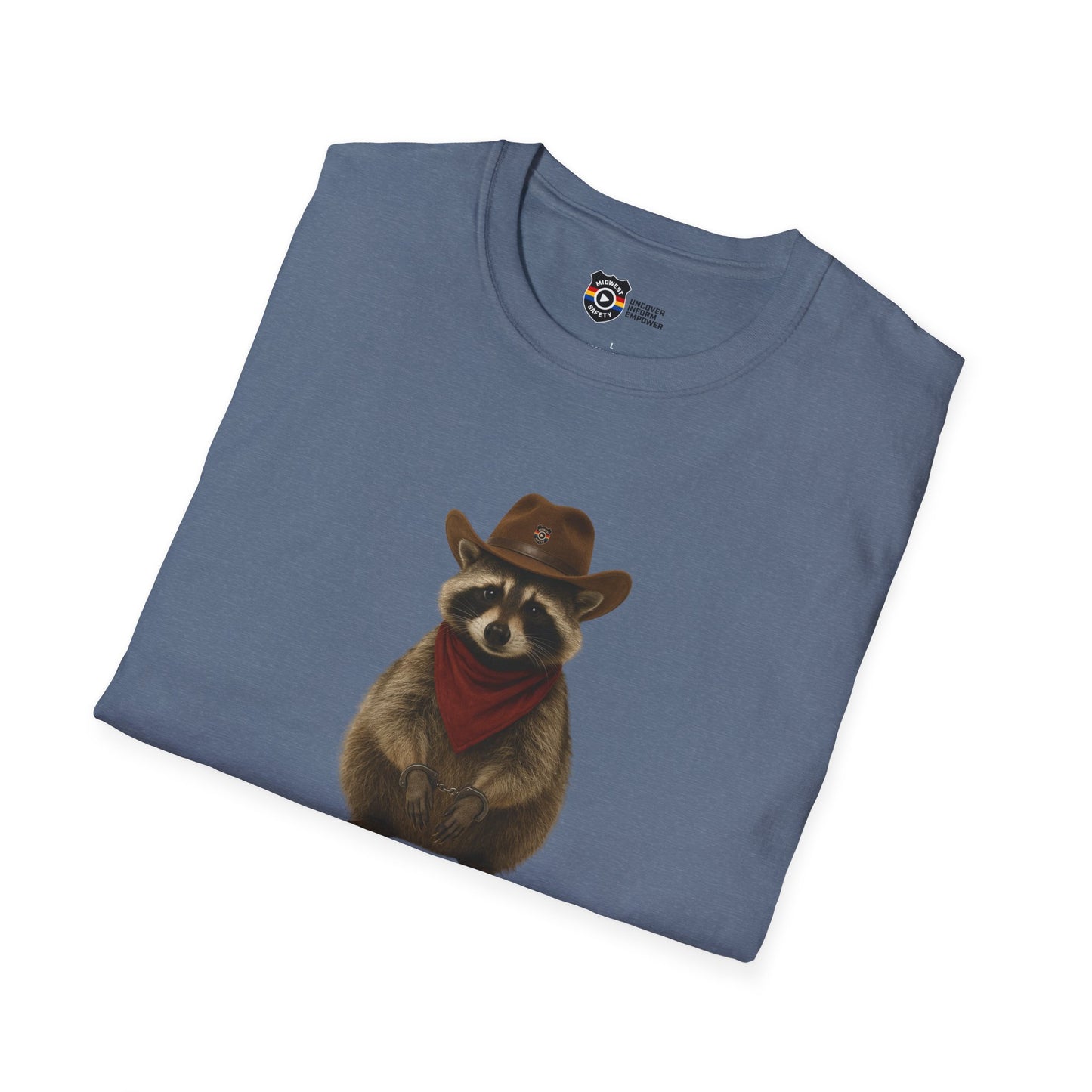 Got Too Wild Raccoon Cowboy Unisex Softstyle T-Shirt