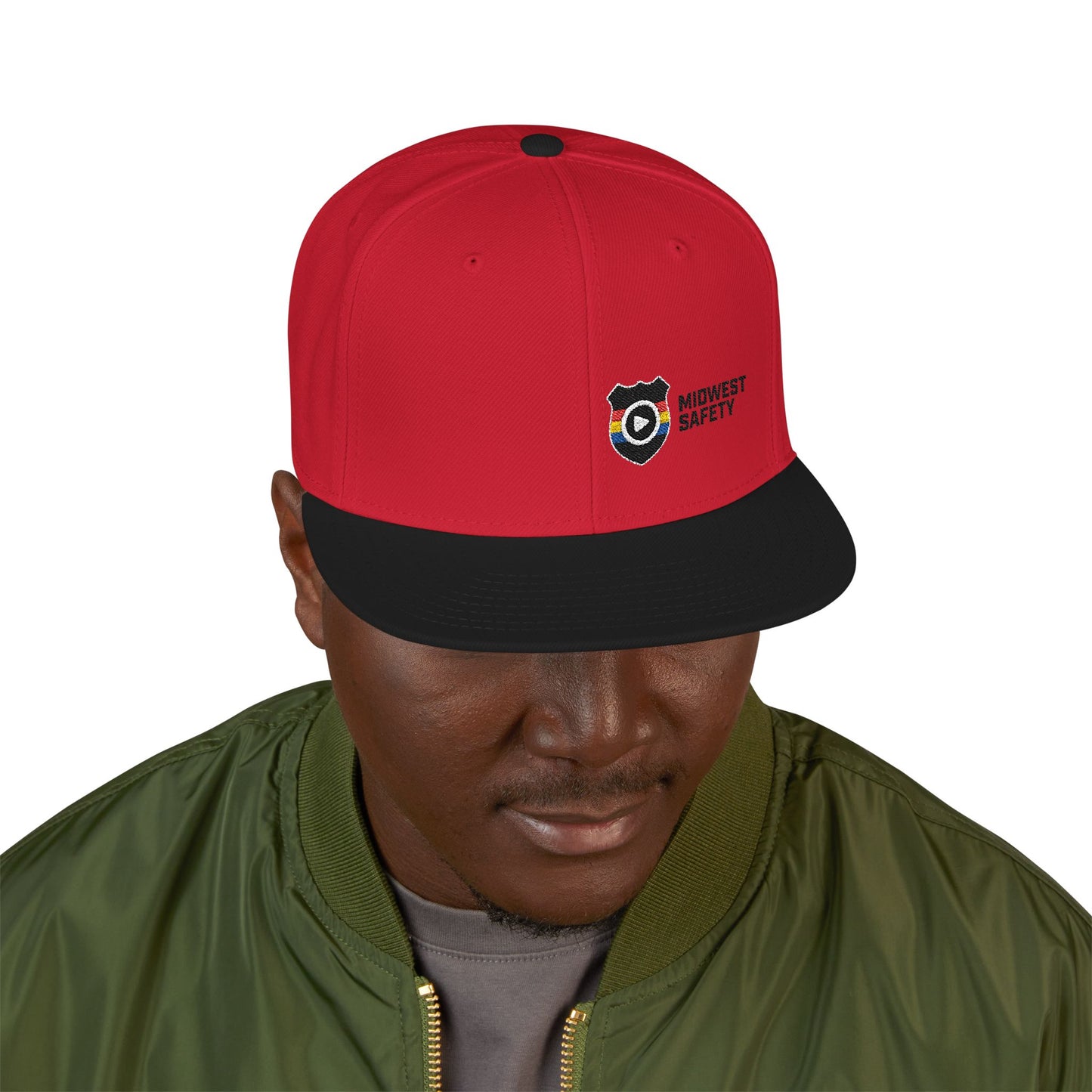 Midwest Safety Snapback Hat, Embroidered Cap, Stylish Men’s/Gifts for Him, Casual Go-to Accessory, Everyday Wear, Cool Streetwear