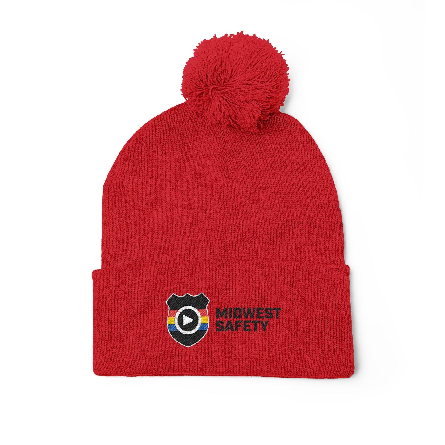 Cozy Pom-Pom Knit Cap for Winter Adventures, Warm Winter Beanie, Custom Embroidered Hat, Gift for Him and Her, Fashionable Knit Cap