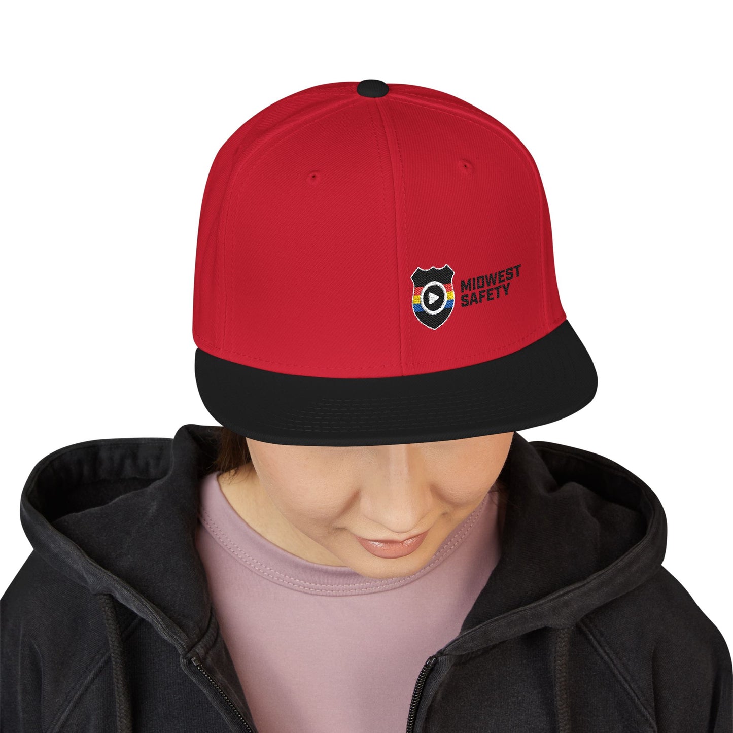 Midwest Safety Snapback Hat, Embroidered Cap, Stylish Men’s/Gifts for Him, Casual Go-to Accessory, Everyday Wear, Cool Streetwear