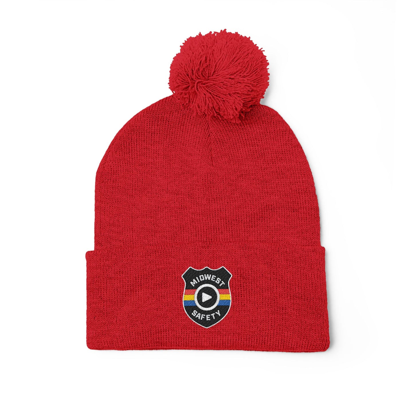 Cozy Pom-Pom Knit Cap - Stylish Winter Beanie, Holiday Gift, Warm Hat for Outdoor Activities, Beanie with Custom Embroidery