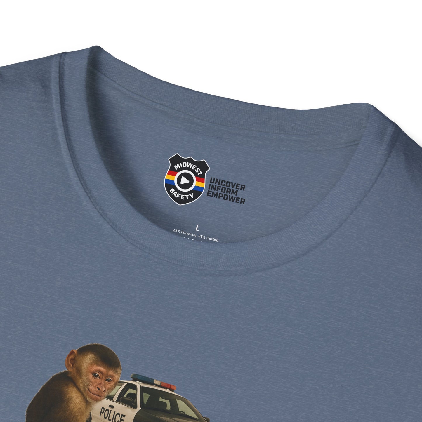 Went Bananas Unisex Softstyle Police Silly T-Shirt - Fun & Quirky Graphic Tee