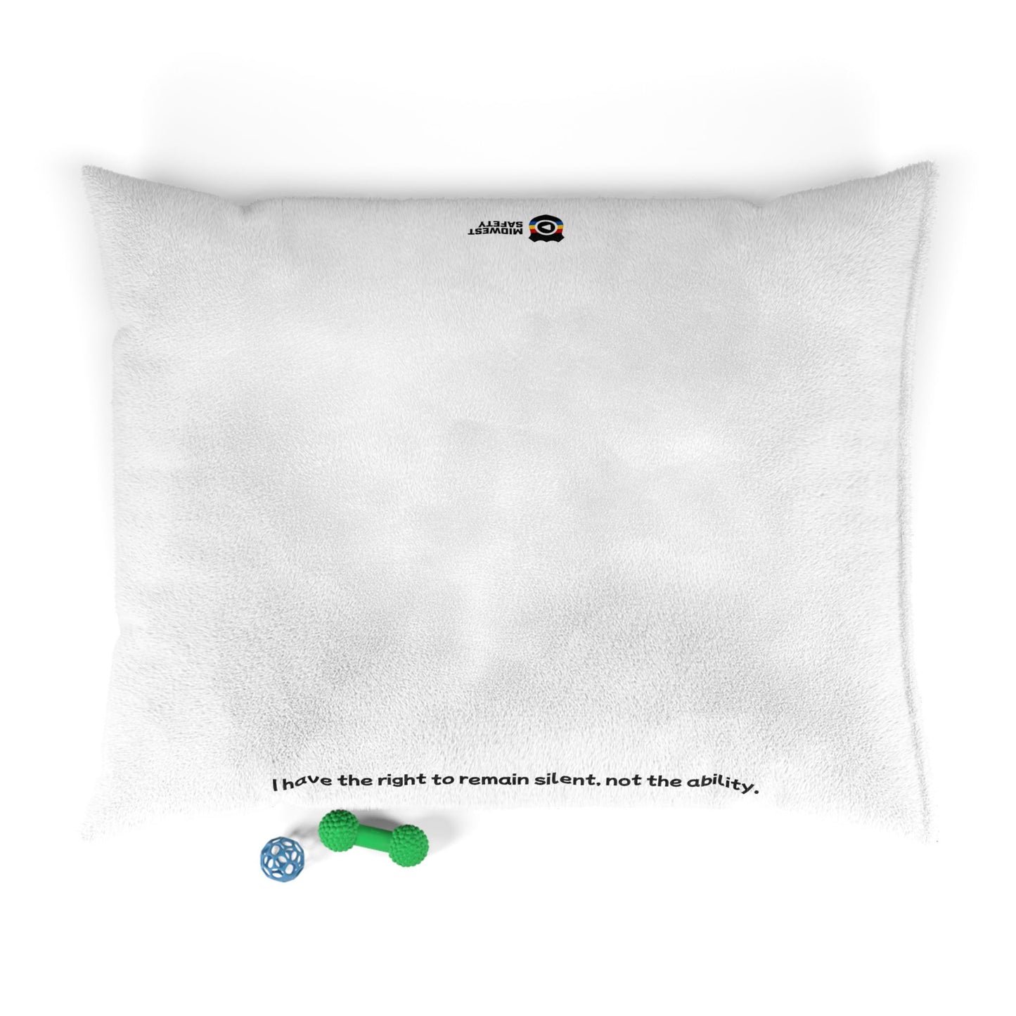 Right to Remain Silent, Not the Ability Pet Bed with Humorous Quote - Perfect for Dog Lovers