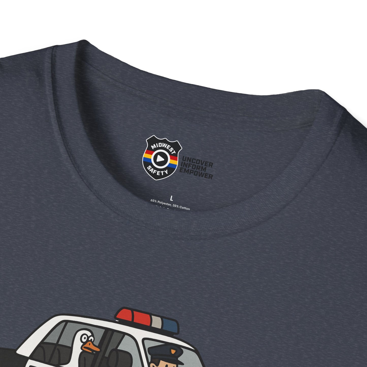 Unisex Softstyle Police Silly T-Shirt - Fun & Quirky Graphic Tee Alternate