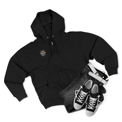 Cozy Unisex Zip Hoodie with Unique Design - Perfect for Casual Wear