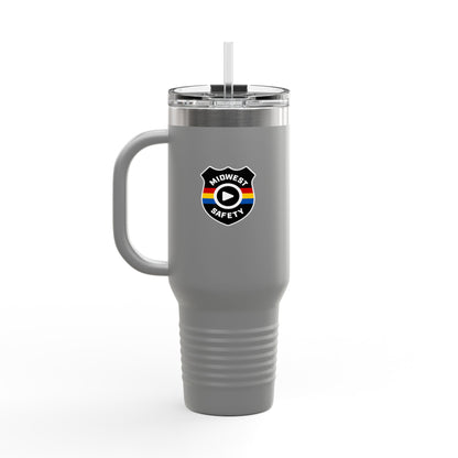 Midwest Safety Insulated Travel Mug - 40oz, Reusable Coffee Cup, Outdoor Adventure Tumbler, Gift for Him/Her, Eco-Friendly Drinkware