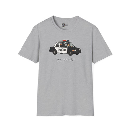 Unisex Softstyle Police Silly T-Shirt - Fun & Quirky Graphic Tee Alternate