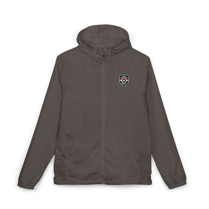 Midwest Safety Logo Windbreaker Jacket — Minimal Full-Zip Hooded Jacket