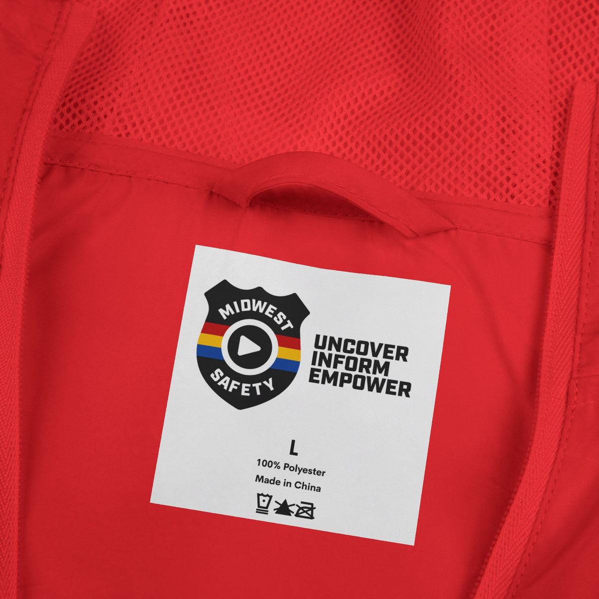 Midwest Safety Logo Windbreaker Jacket — Minimal Full-Zip Hooded Jacket