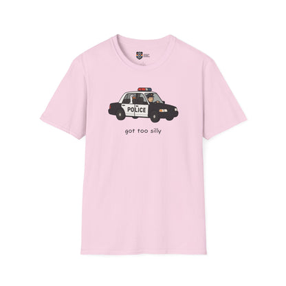 Unisex Softstyle Police Silly T-Shirt - Fun & Quirky Graphic Tee Alternate