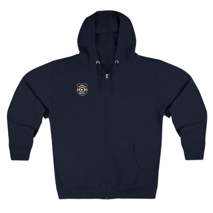 Cozy Unisex Zip Hoodie with Unique Design - Perfect for Casual Wear
