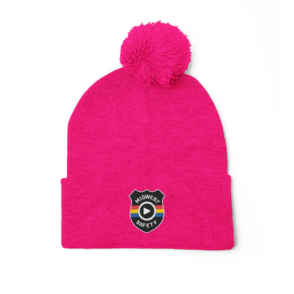 Cozy Pom-Pom Knit Cap - Stylish Winter Beanie, Holiday Gift, Warm Hat for Outdoor Activities, Beanie with Custom Embroidery