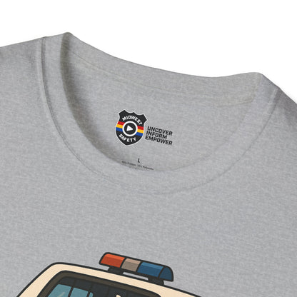 Unisex Softstyle Police Silly T-Shirt - Fun & Quirky Graphic Tee