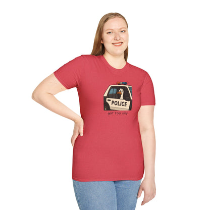 Unisex Softstyle Police Silly T-Shirt - Fun & Quirky Graphic Tee