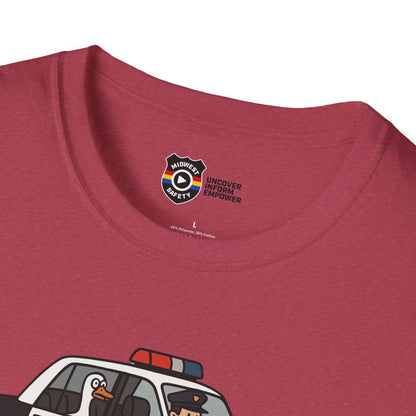 Unisex Softstyle Police Silly T-Shirt - Fun & Quirky Graphic Tee Alternate