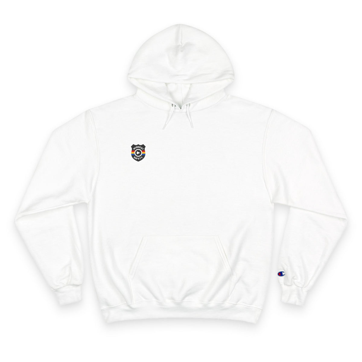 Champion Hoodie - Minimal Chest Patch Logo Pullover