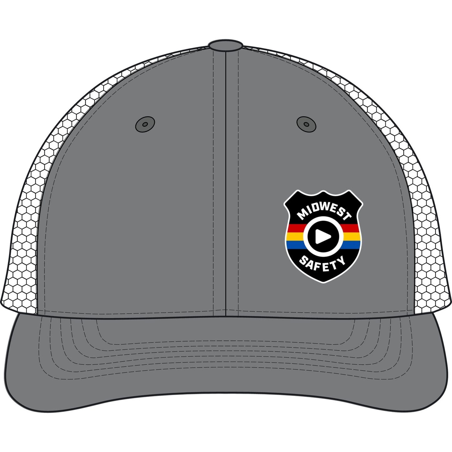 Midwest Safety Trucker Cap — Bounty Dirty-Washed Mesh Back