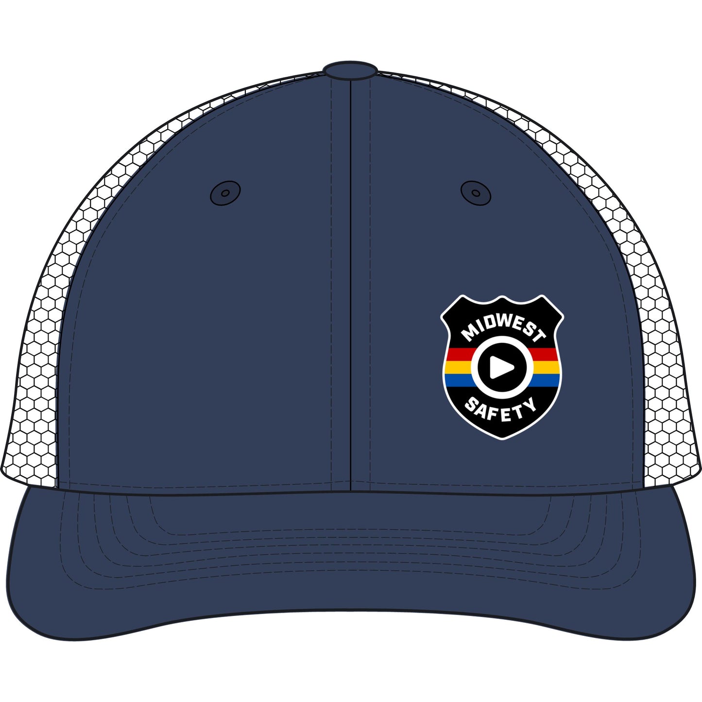 Midwest Safety Trucker Cap — Bounty Dirty-Washed Mesh Back