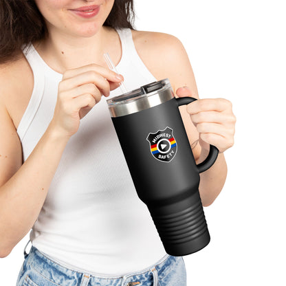 Midwest Safety Insulated Travel Mug - 40oz, Reusable Coffee Cup, Outdoor Adventure Tumbler, Gift for Him/Her, Eco-Friendly Drinkware