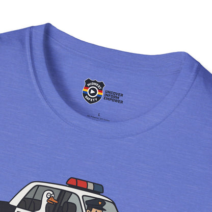 Unisex Softstyle Police Silly T-Shirt - Fun & Quirky Graphic Tee Alternate