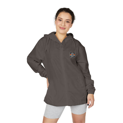 Midwest Safety Logo Windbreaker Jacket — Minimal Full-Zip Hooded Jacket