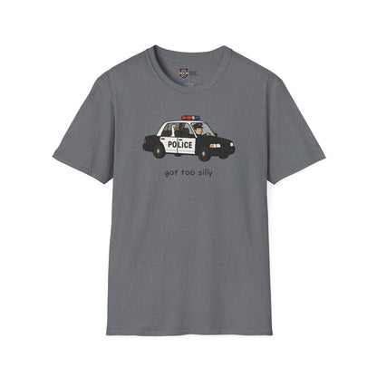 Unisex Softstyle Police Silly T-Shirt - Fun & Quirky Graphic Tee Alternate