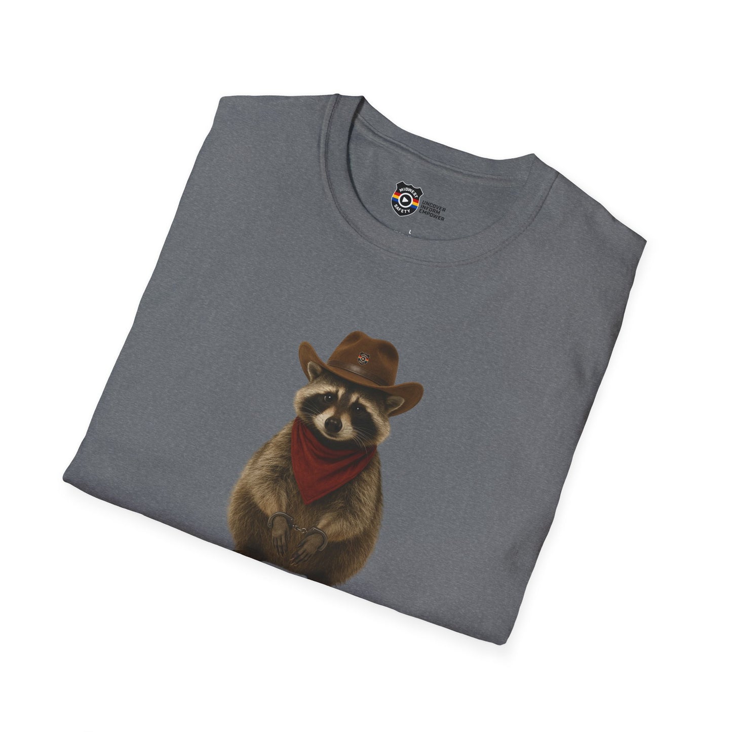 Got Too Wild Raccoon Cowboy Unisex Softstyle T-Shirt