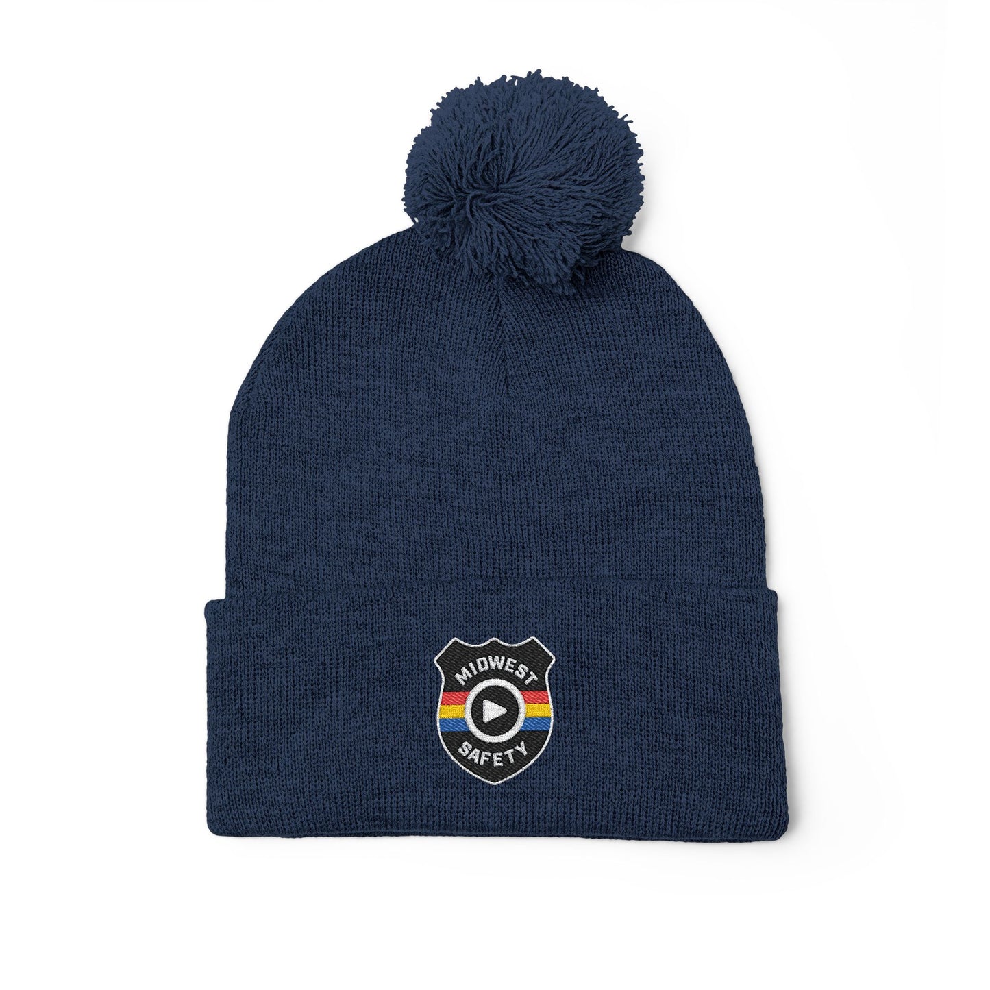 Cozy Pom-Pom Knit Cap - Stylish Winter Beanie, Holiday Gift, Warm Hat for Outdoor Activities, Beanie with Custom Embroidery