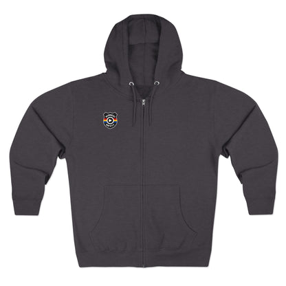 Cozy Unisex Zip Hoodie with Unique Design - Perfect for Casual Wear
