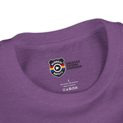 Youth Short Sleeve Tee Funny Police Car, 'Got Too Silly'