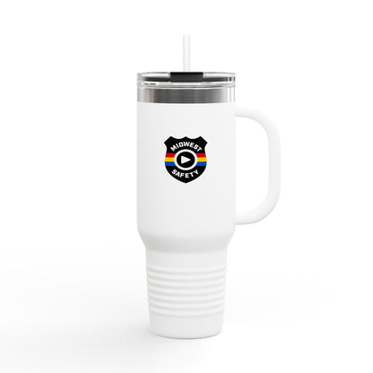 Midwest Safety Insulated Travel Mug - 40oz, Reusable Coffee Cup, Outdoor Adventure Tumbler, Gift for Him/Her, Eco-Friendly Drinkware
