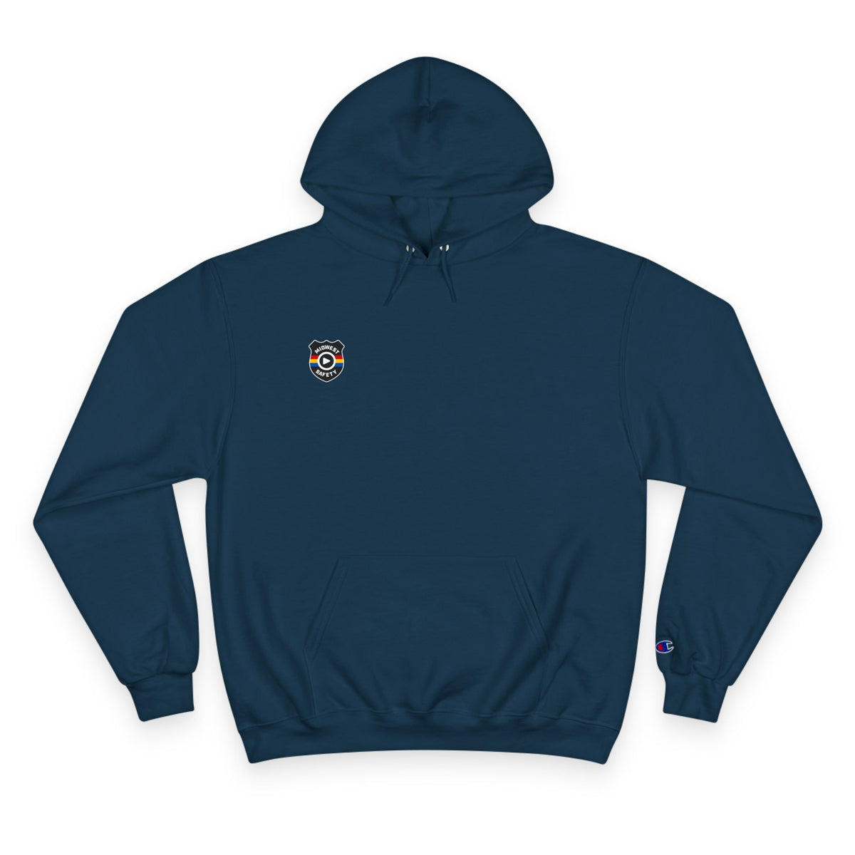 Champion Hoodie - Minimal Chest Patch Logo Pullover