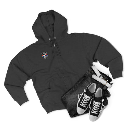 Cozy Unisex Zip Hoodie with Unique Design - Perfect for Casual Wear