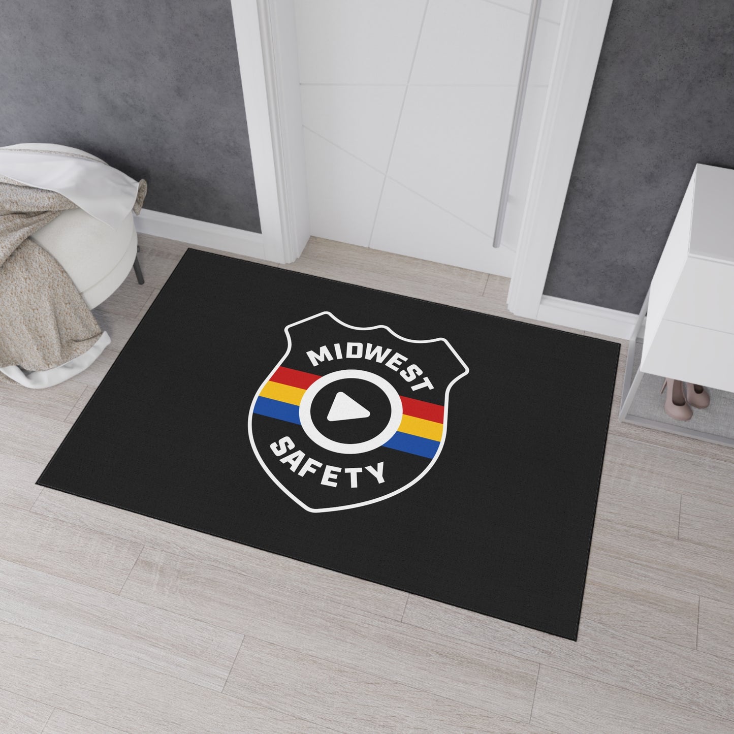 Floor Mat — Midwest Safety Logo Heavy-Duty Welcome Rug