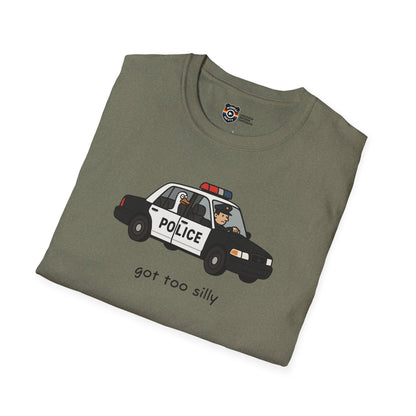 Unisex Softstyle Police Silly T-Shirt - Fun & Quirky Graphic Tee Alternate