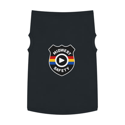 Pet Tank Top with Midwest Safety Badge Design, Cute Dog Apparel, Summer Pet Clothing, Fun Pet Gift, Adorable Dog Tank Top