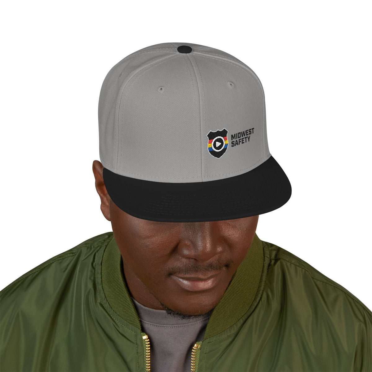 Midwest Safety Snapback Hat, Embroidered Cap, Stylish Men’s/Gifts for Him, Casual Go-to Accessory, Everyday Wear, Cool Streetwear