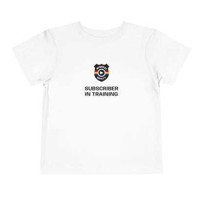 “Subscriber in Training” Adorable Toddler T-Shirt with Funny Design