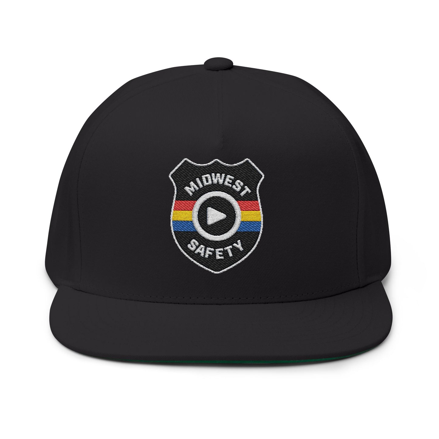 Flat Bill Cap, Baseball Hat (Embroidery)
