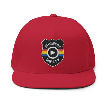 Flat Bill Cap, Baseball Hat (Embroidery)