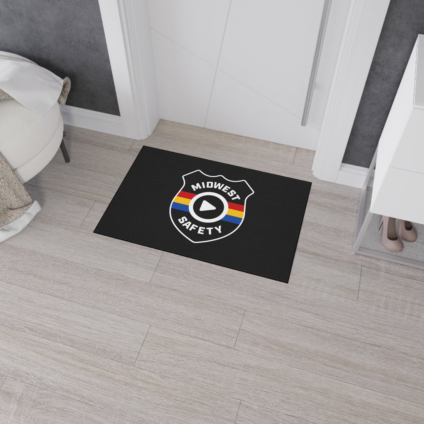 Floor Mat — Midwest Safety Logo Heavy-Duty Welcome Rug