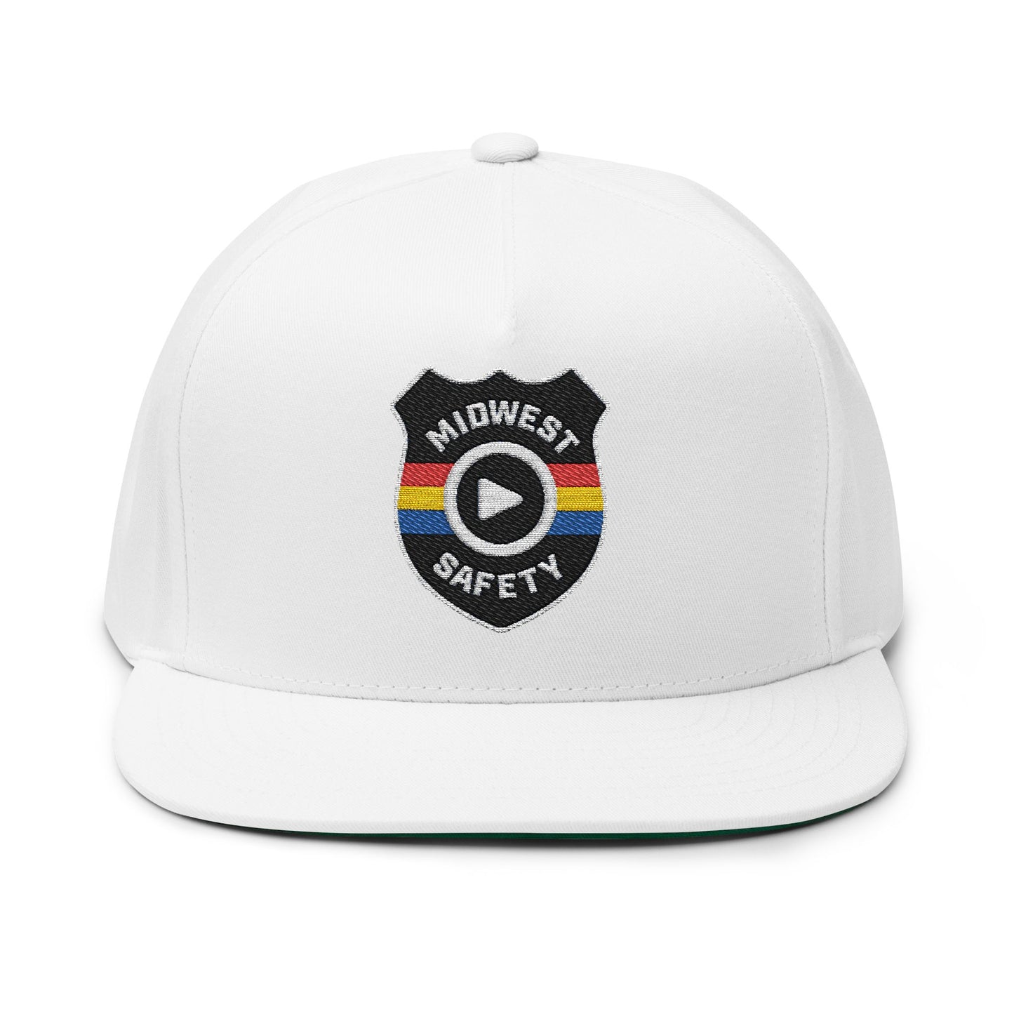 Flat Bill Cap, Baseball Hat (Embroidery)