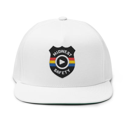 Flat Bill Cap, Baseball Hat (Embroidery)
