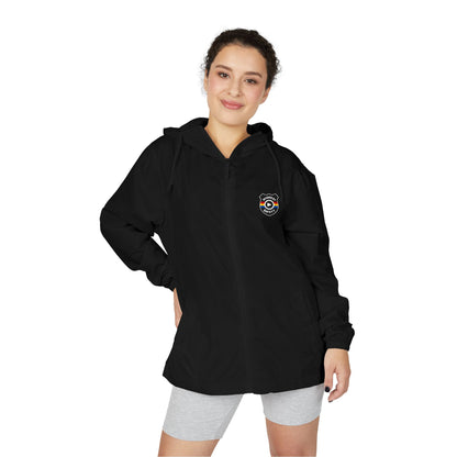 Midwest Safety Logo Windbreaker Jacket — Minimal Full-Zip Hooded Jacket