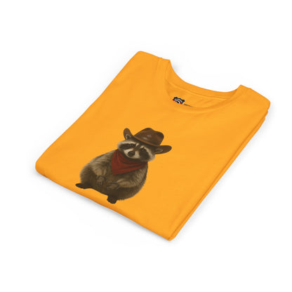 Youth Short Sleeve Tee 'Got Too Wild' Rebel the Raccoon