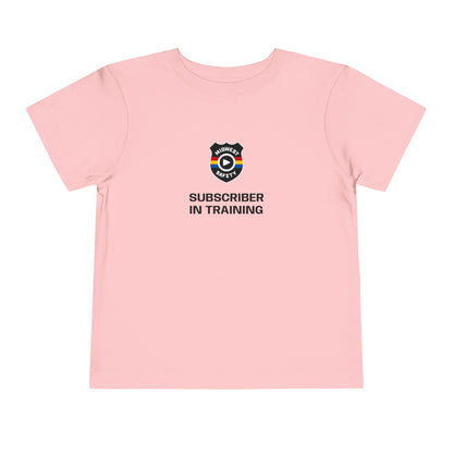 “Subscriber in Training” Adorable Toddler T-Shirt with Funny Design