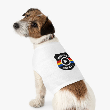 Pet Tank Top with Midwest Safety Badge Design, Cute Dog Apparel, Summer Pet Clothing, Fun Pet Gift, Adorable Dog Tank Top