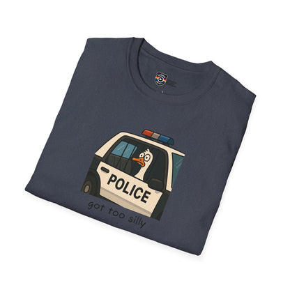 Unisex Softstyle Police Silly T-Shirt - Fun & Quirky Graphic Tee