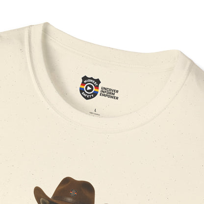 Got Too Wild Raccoon Cowboy Unisex Softstyle T-Shirt