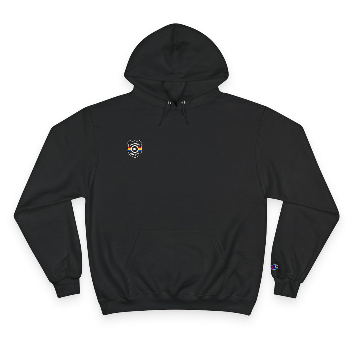 Champion Hoodie - Minimal Chest Patch Logo Pullover